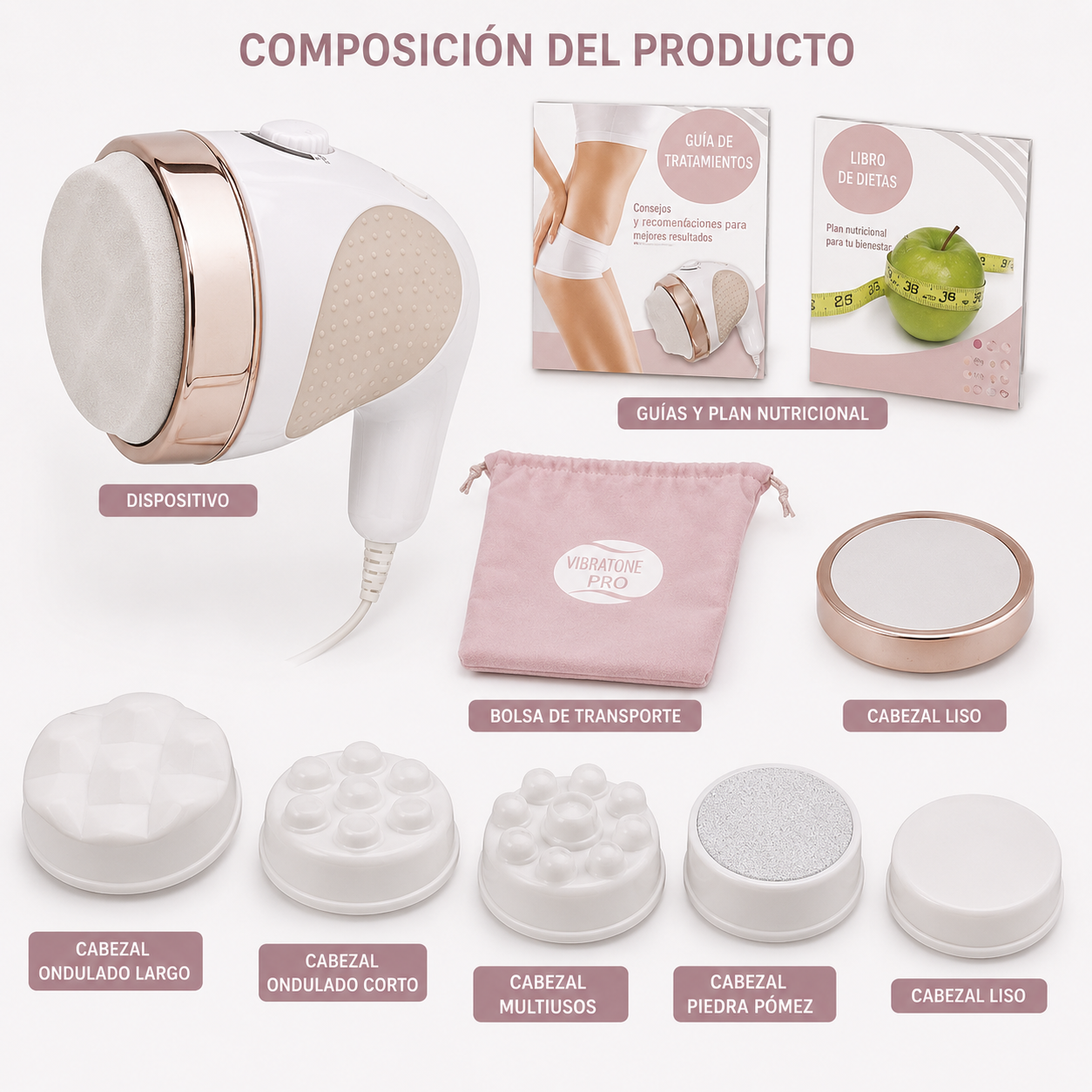 Masajeador Anticelulítico Profesional VIBRATONE PRO