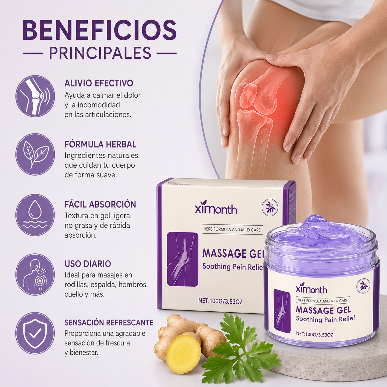Gel de Masaje Calmante (100g)