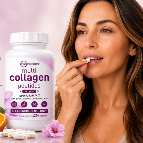 Cápsulas de Colágeno con Vitamina C – Cuidado Diario para Piel, Cabello y Uñas