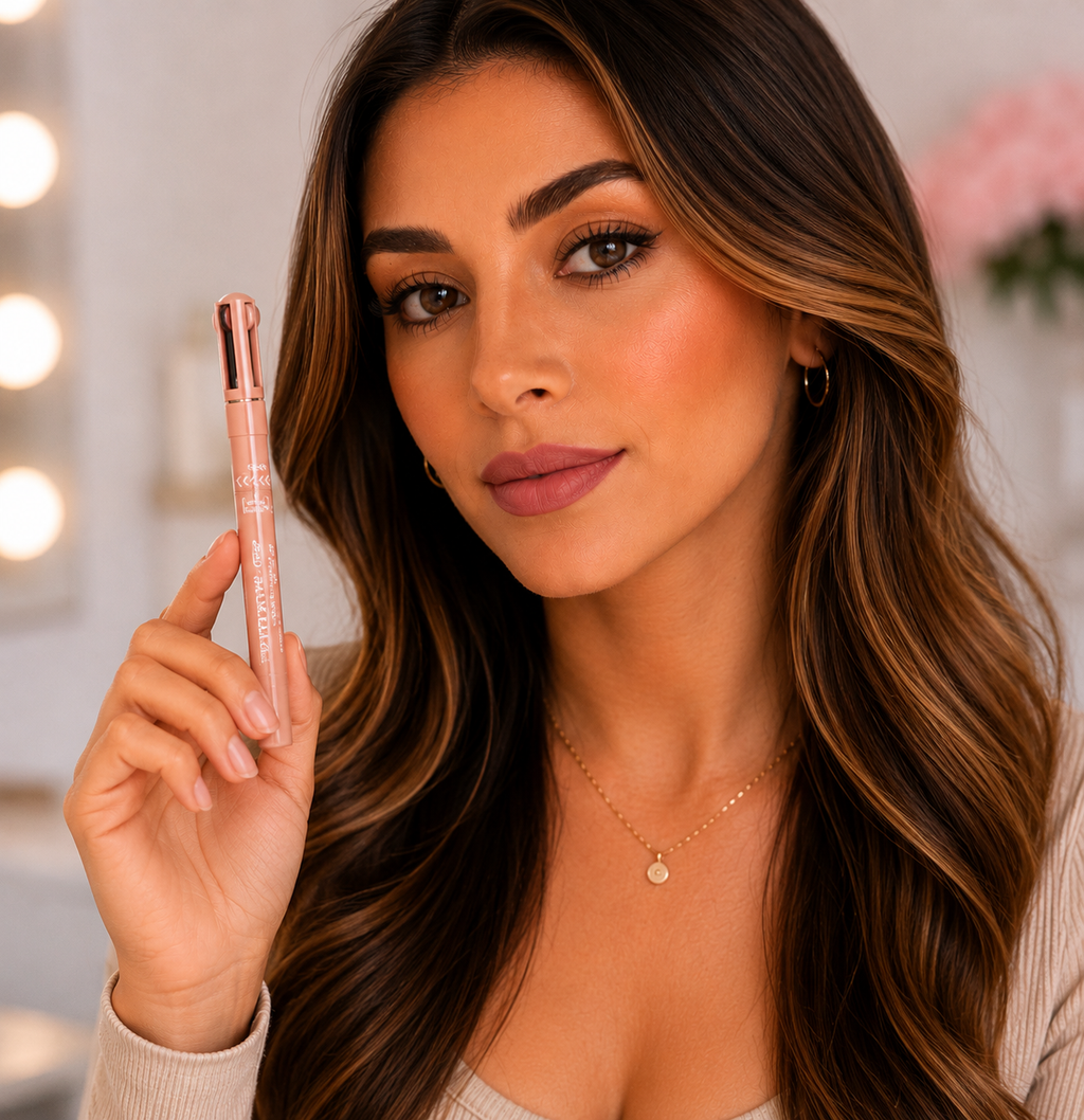 Lápiz de Maquillaje 4 en 1 – Ojos, Cejas, Labios e Iluminador