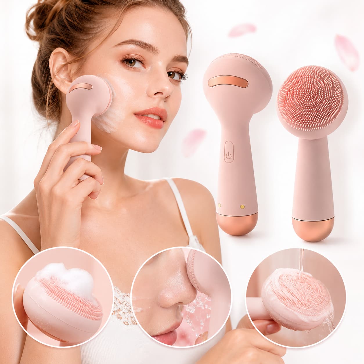 Cepillo Facial Eléctrico Recargable