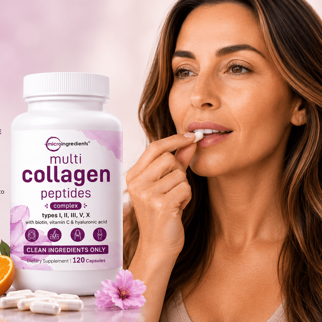 Cápsulas de Colágeno con Vitamina C – Cuidado Diario para Piel, Cabello y Uñas