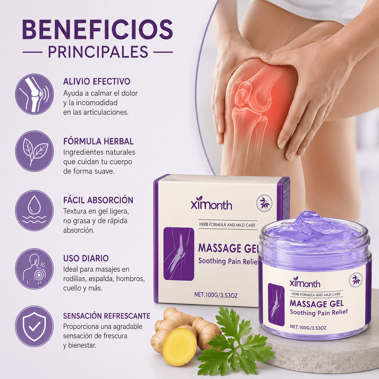Gel de Masaje Calmante (100g)
