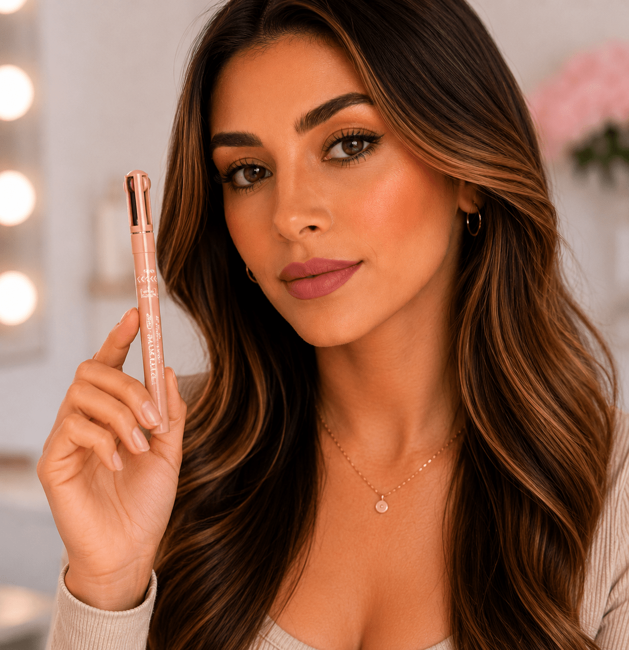 Lápiz de Maquillaje 4 en 1 – Ojos, Cejas, Labios e Iluminador