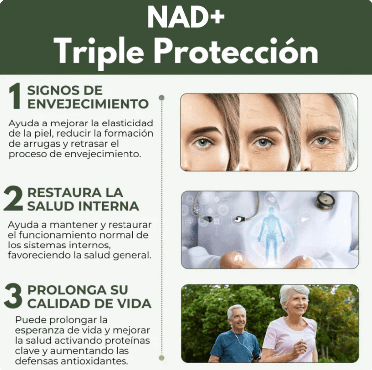 NAD+ Formula Anti-Envejecimiento – 900 mg | 80 cápsulas