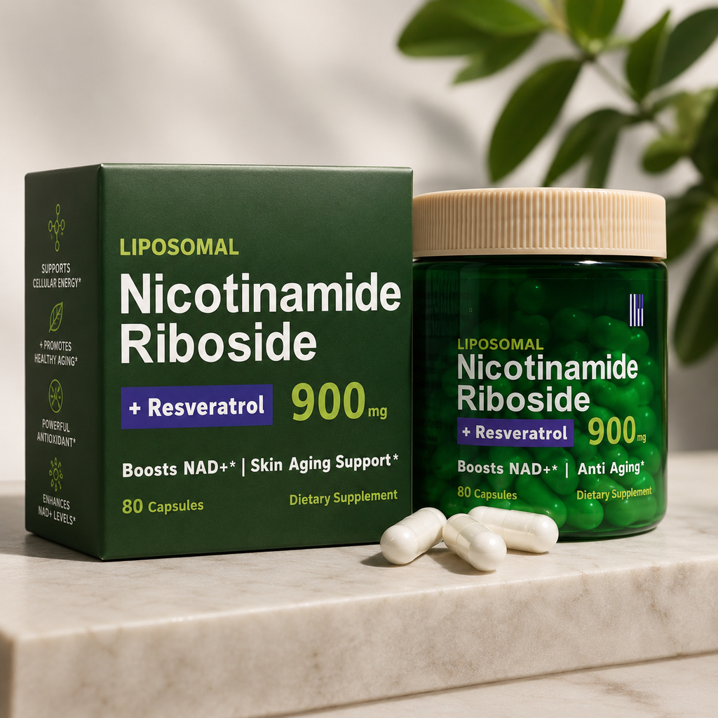 NAD+ Formula Anti-Envejecimiento – 900 mg | 80 cápsulas