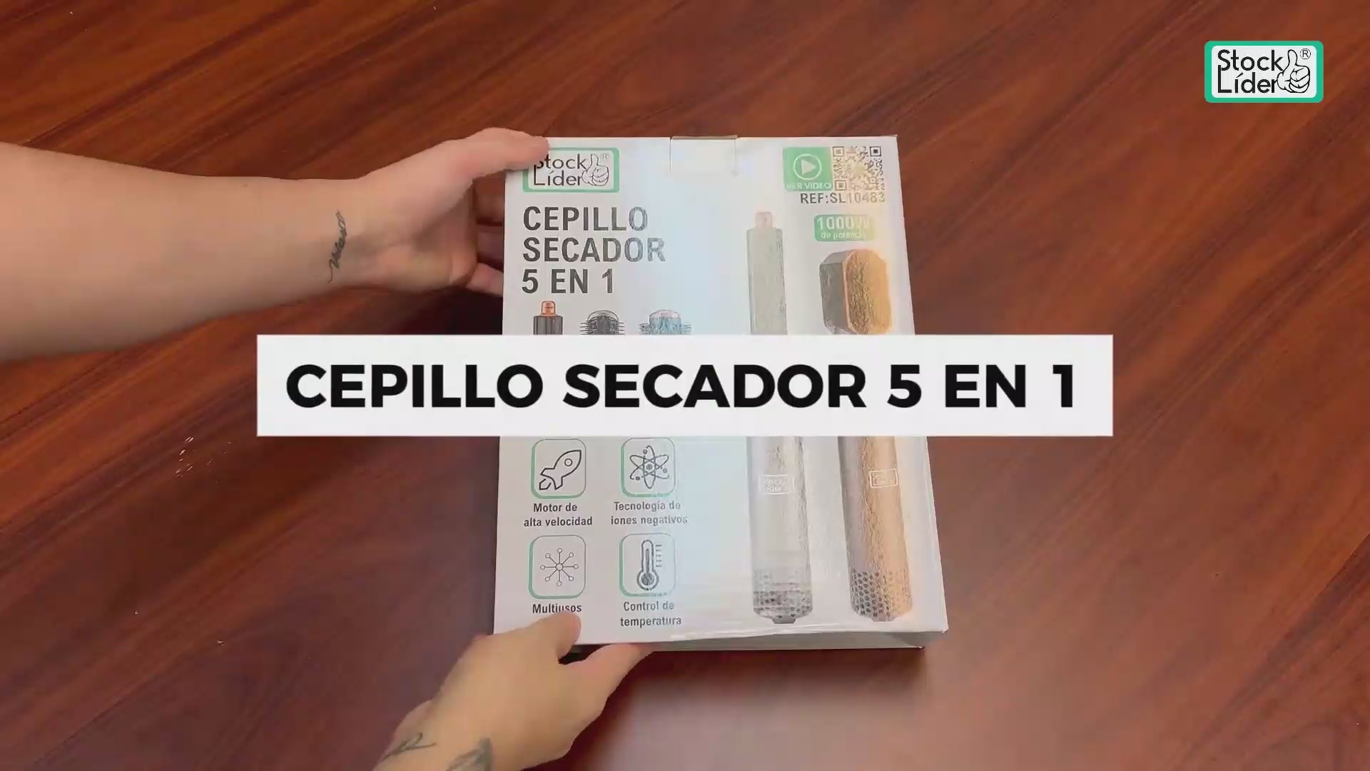 Cepillo Secador 5 en 1 – Seca, Alisa, Riza y Da Volumen con un Solo Aparato - 1000w