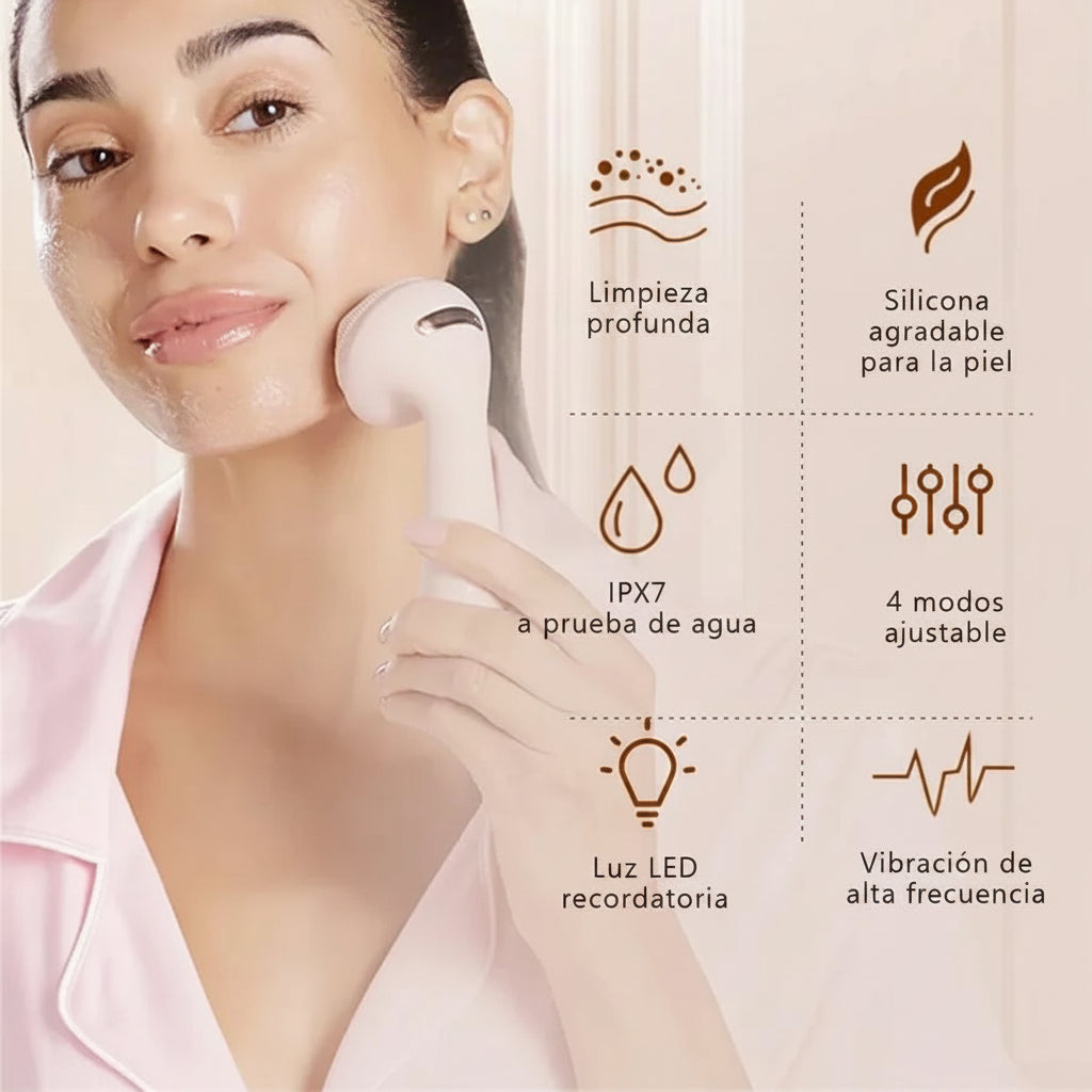 Cepillo Facial Eléctrico Recargable
