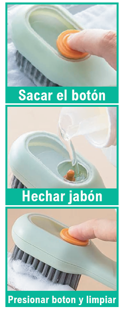 Cepillo Multiusos con Dispensador de Jabón Integrado