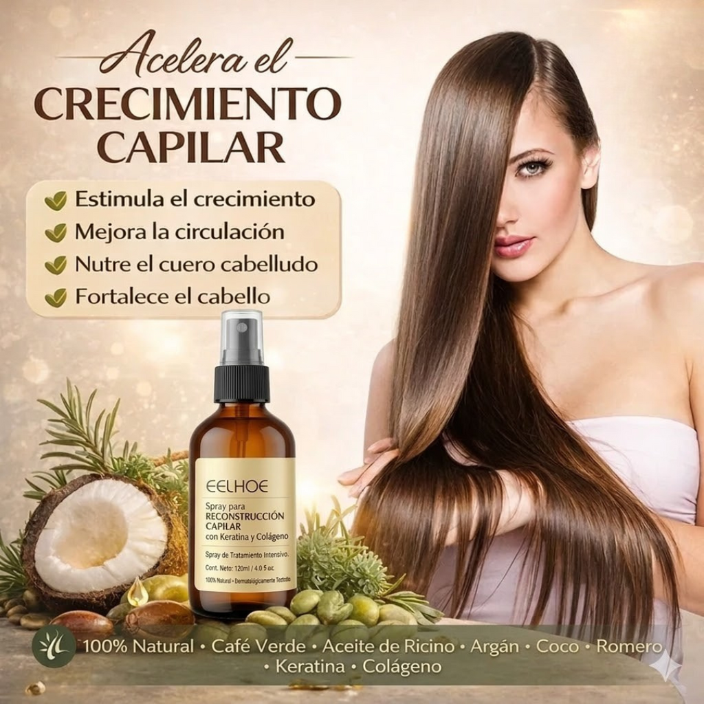 EELHOE Spray Capilar con Keratina y Colágeno 150ml
