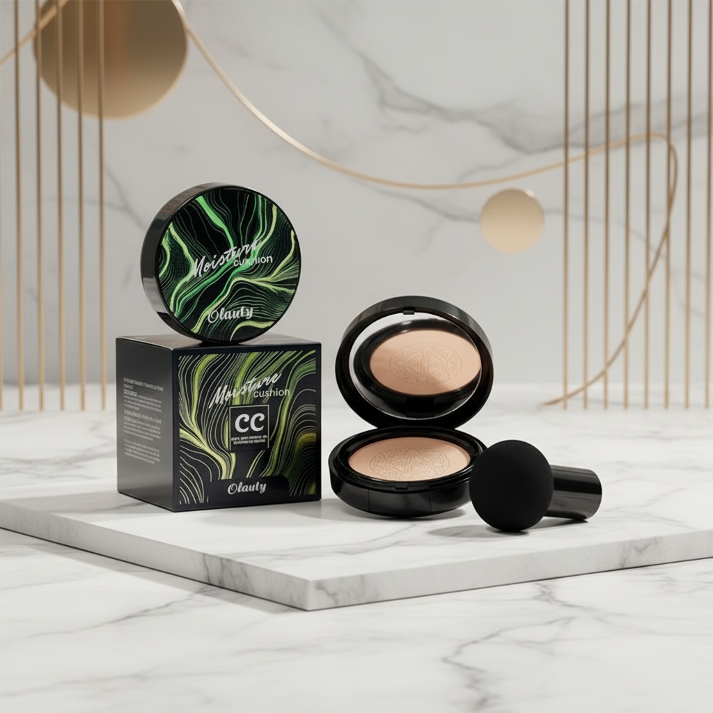CC Cream Cushion “Mushroom” – Base ligera modulable con esponja aplicadora