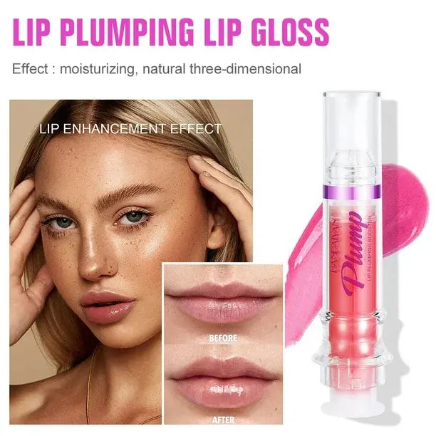 Voluminizador de Labios con Ácido Hialurónico – Brillo Hidratante y Efecto Volumen